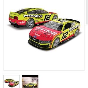 Ryan Blaney 1:24 Scale Raced Version Nashville Win Autographed Car New In Box!